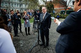 DC: NEC Director Kevin Hassett Speaks to Reporters at White House