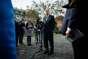 DC: NEC Director Kevin Hassett Speaks to Reporters at White House