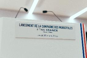 Renaissance Press Conference for the 2026 Municipal Elections - Paris AJ