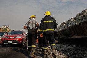 Explosions After Truck Accident Killing 6 And Injuring 19 At Karu, Abuja