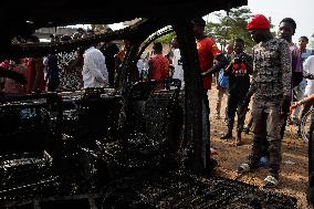 Explosions After Truck Accident Killing 6 And Injuring 19 At Karu, Abuja