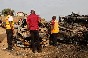 Explosions After Truck Accident Killing 6 And Injuring 19 At Karu, Abuja