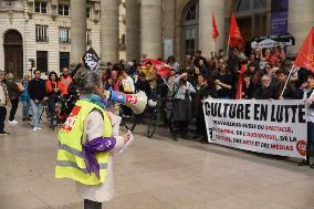 Cultural Workers Rally For Social Rights - Bordeaux