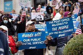 U.S. Postal Service Workers National Day Of Action Against Privatization