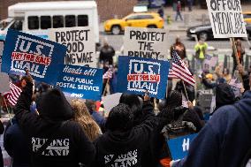 U.S. Postal Service Workers National Day Of Action Against Privatization