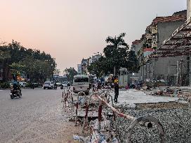 Construction Site In Hanoi