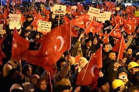 Protest Against the Arrest of Istanbul Mayor Imamoglu in Ankara