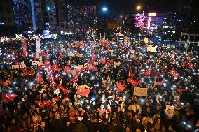 Protest Against the Arrest of Istanbul Mayor Imamoglu in Ankara