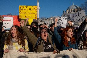 Protest After The Arrest Of Ekrem İmamoğlu In Istanbul, Turkey