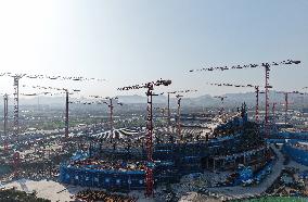 Zhejiang's First Large-scale Professional Football Stadium Const