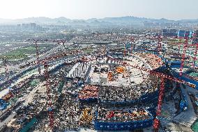 Zhejiang's First Large-scale Professional Football Stadium Const