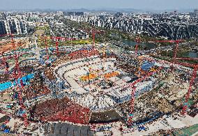 Zhejiang's First Large-scale Professional Football Stadium Const
