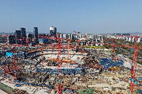 Zhejiang's First Large-scale Professional Football Stadium Const