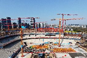 Zhejiang's First Large-scale Professional Football Stadium Const