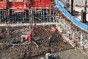 Zhejiang's First Large-scale Professional Football Stadium Const