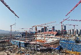 Zhejiang's First Large-scale Professional Football Stadium Const