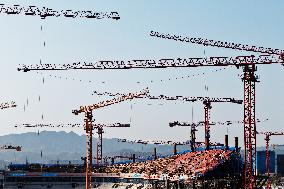 Zhejiang's First Large-scale Professional Football Stadium Const