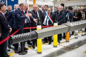 Francois Bayrou during a visit focused on defence industry - Bourges