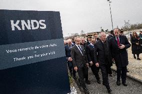 Francois Bayrou during a visit focused on defence industry - Bourges