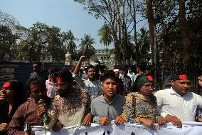 Protest In Front Of The International Criminal Tribunal