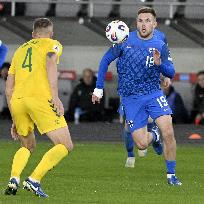 FIFA World Cup 2026 European qualifier Group G football match Lithuania vs Finland