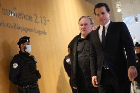Gerard Depardieu Trial For Sexual Assault - Paris