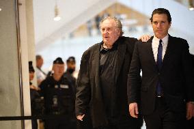Gerard Depardieu Trial For Sexual Assault - Paris