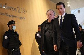 Gerard Depardieu Trial For Sexual Assault - Paris