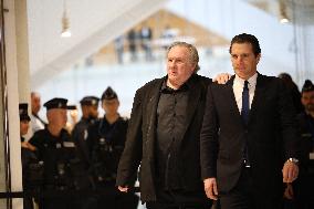 Gerard Depardieu Trial For Sexual Assault - Paris