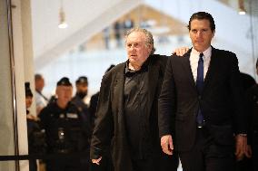 Gerard Depardieu Trial For Sexual Assault - Paris