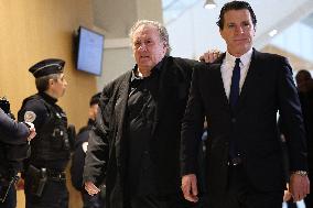 Gerard Depardieu Trial For Sexual Assault - Paris