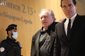 Gerard Depardieu Trial For Sexual Assault - Paris