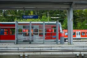 Suburban Train Station Geltendorf Munich Metropolitan Area