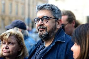 Rally in Support of Franco Algerian Writer Boualem Sansal - Paris