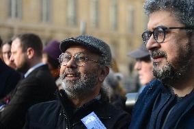 Rally in Support of Franco Algerian Writer Boualem Sansal - Paris