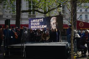 Rally in Support of Franco Algerian Writer Boualem Sansal - Paris