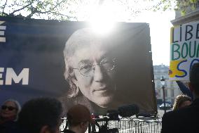 Rally in Support of Franco Algerian Writer Boualem Sansal - Paris