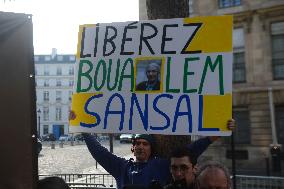 Rally in Support of Franco Algerian Writer Boualem Sansal - Paris