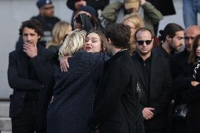 Emilie Dequenne Funeral - Paris