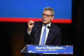 Bruno Retailleau At A Meeting - Paris