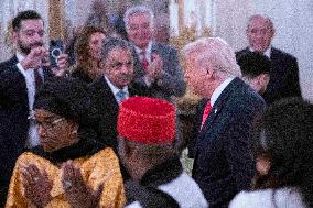 President Donald J Trump participates in the White House Iftar Dinner