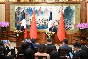 French Foreign Minister Jean-Noel Barrot In China - Beijing