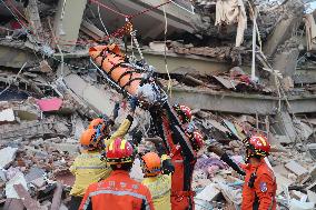 Rescue Search For Survivors Three Days After Quake - Myanmar