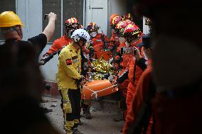 Rescue Search For Survivors Three Days After Quake - Myanmar