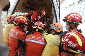 Rescue Search For Survivors Three Days After Quake - Myanmar