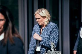 Le Pen RN Party leaves her Trial Verdict for EU Fund Embezzlement - Paris AJ