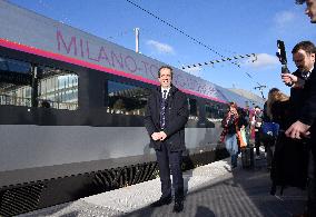 Reopening Of The Paris-Milan TGV Line in Paris