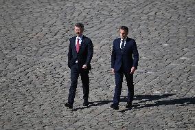 Welcome Ceremony For King Of Denmark At The Invalides - Paris