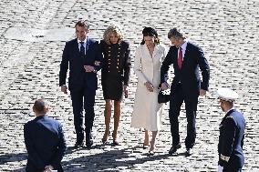 Welcome Ceremony For King Of Denmark At The Invalides - Paris