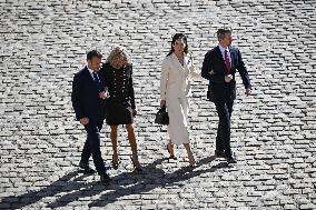 Welcome Ceremony For King Of Denmark At The Invalides - Paris
